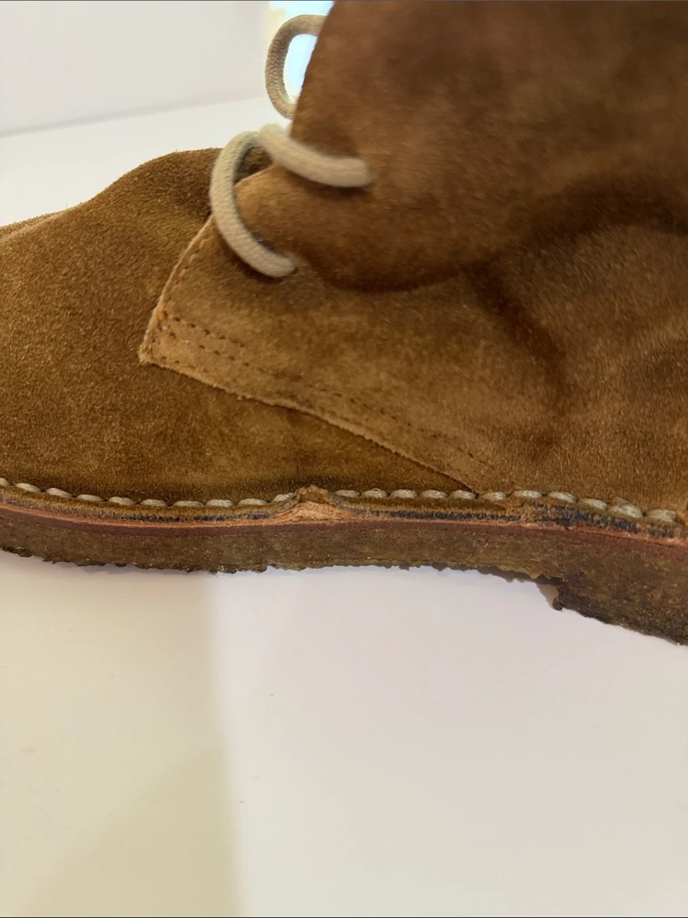 Todd Snyder Cognac Suede Chukka Boots Sz 8.  Tub8. New/Flawed